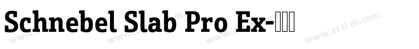 Schnebel Slab Pro Ex字体转换 Schnebel Slab Pro Ex字体转换